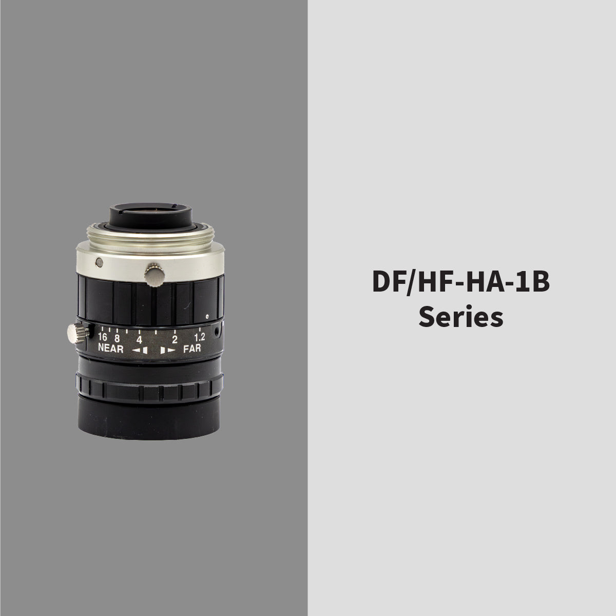 High-Resolution Lens, 6mm, 1.5MP, 1/2in, f/1.2-16, Anti-Shock & Vibration, Manual Iris, C Mount - Fujinon DF6HA-1S