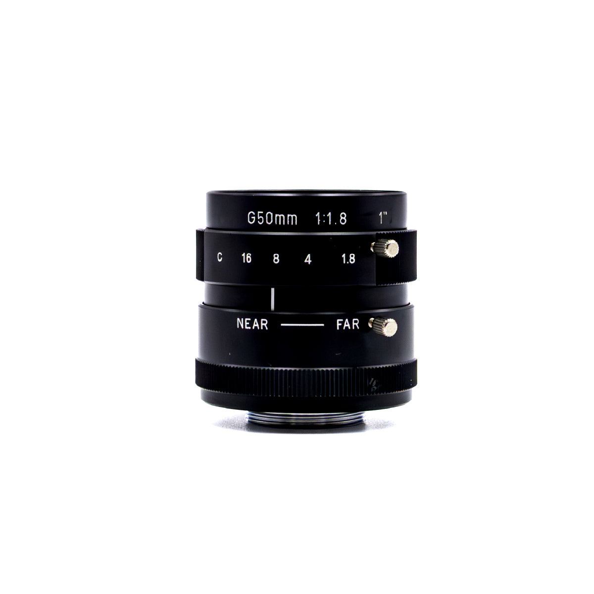 Fixed Focal Lens, 50mm, 1in, f/1.8-Close, C Mount, Japanese Engineered - GOYO GMG45018MCN