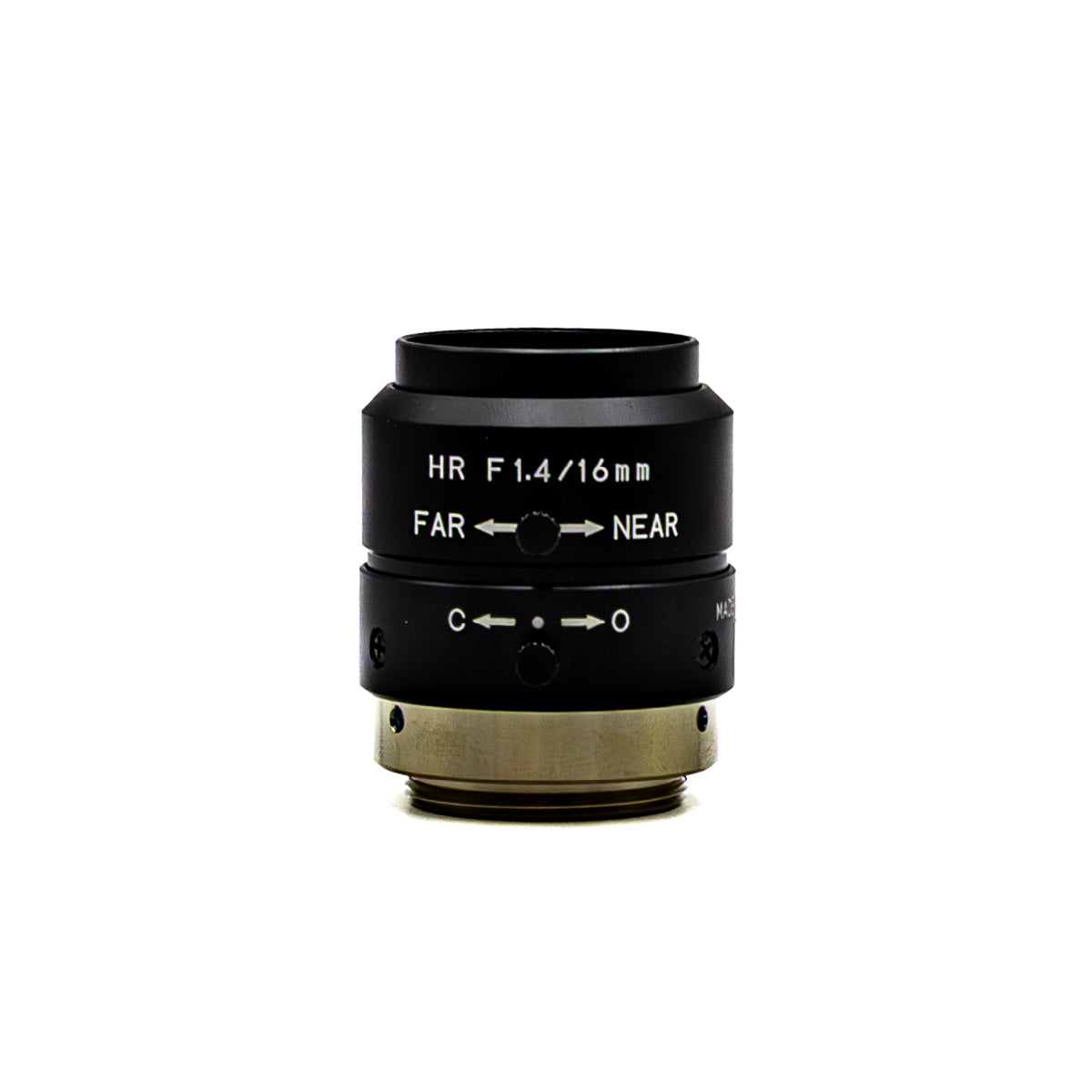 Fixed Focal Lens, 16mm, 1.5MP, 2/3in, f/1.4-Close, C Mount, Japanese Engineered - GOYO GMHR31614MCN