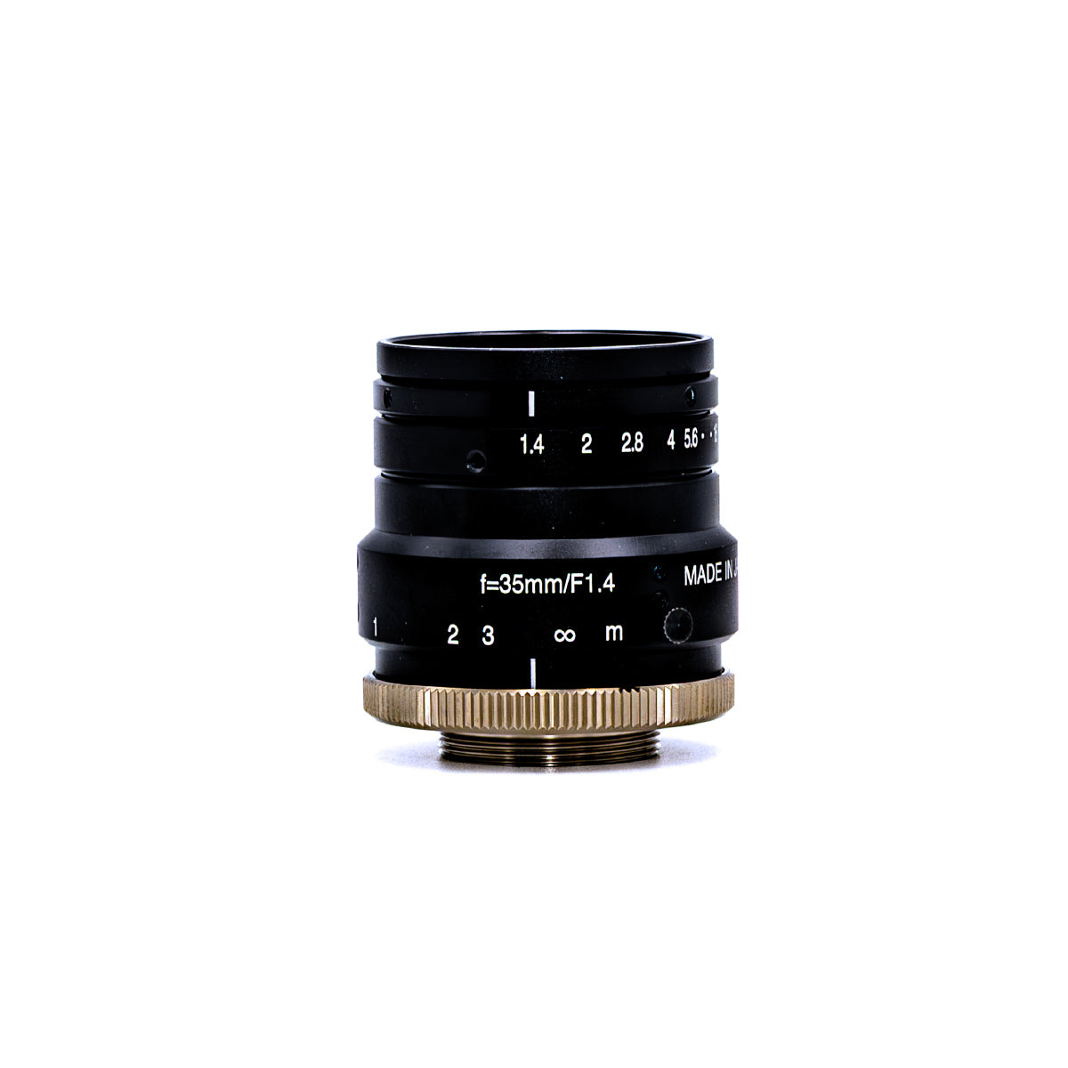 Fixed Focal Lens, 35mm, 1.5MP, 1in, f/1.4-16, C Mount, Japanese Engineered - GOYO GMHR43514MCN