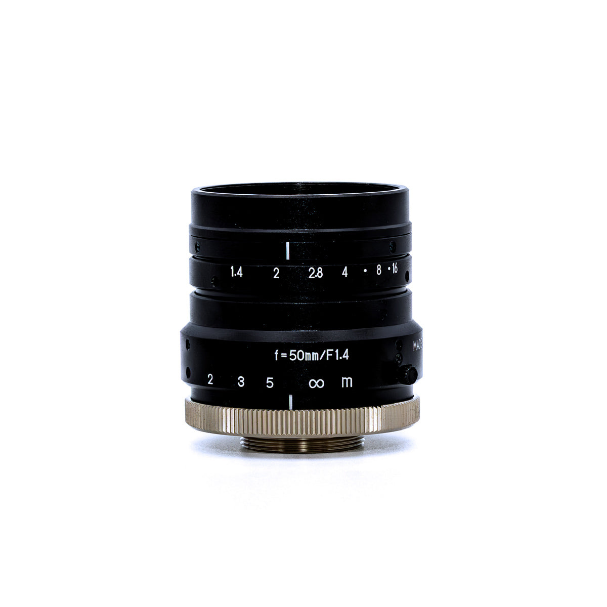 Fixed Focal Lens, 50mm, 1.5MP, 1in, f/1.4-16, C Mount, Japanese Engineered - GOYO GMHR45014MCN