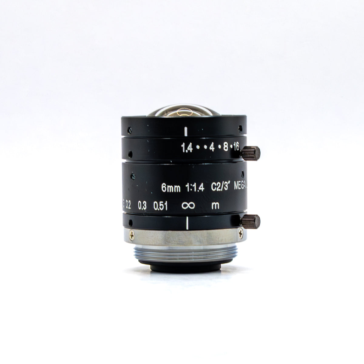 Fixed Focal Lens, 6mm, 3MP, 2/3in, f/1.4-16, C Mount, Japanese Engineered - GOYO GMTHR36014MCN