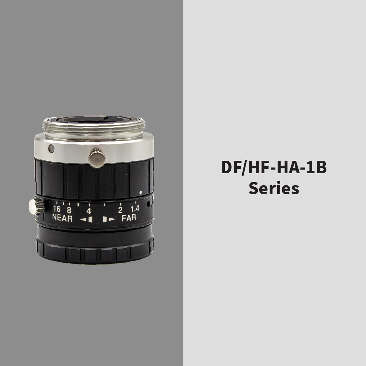 High-Resolution Lens, 16mm, 1.5MP, 2/3in, f/1.4-16, Anti-Shock & Vibration, Manual Iris, C Mount - Fujinon HF16HA-1S