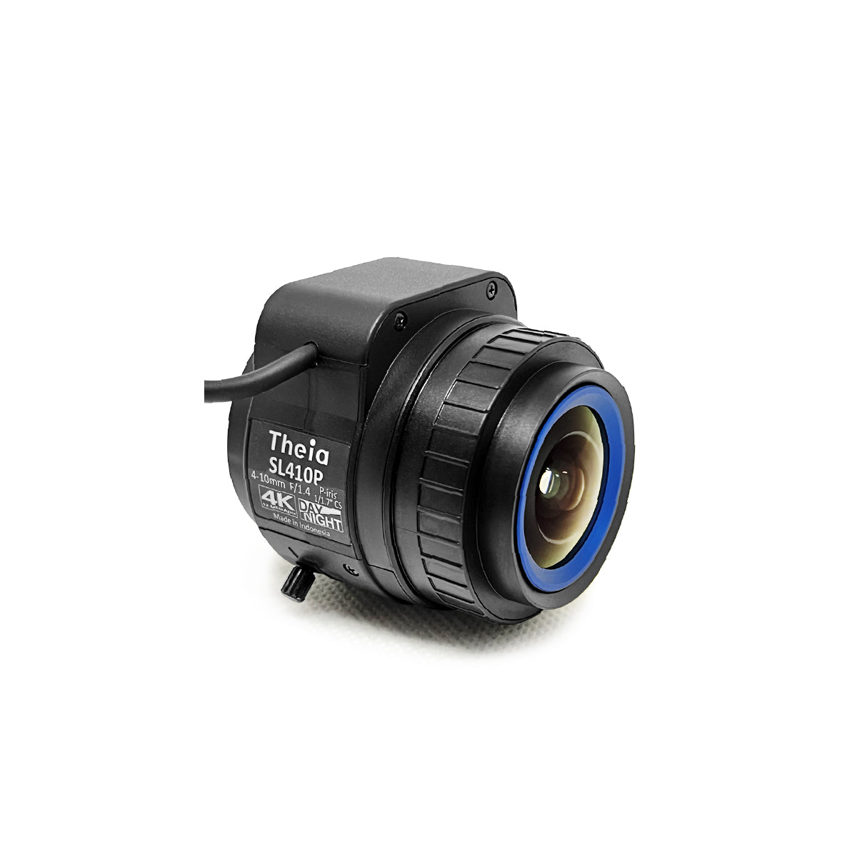 Theia - SL410P Zoom Lens, 4-10mm, 12MP/4K, 1/1.7in, f/1.4-Close, Day/Night, P-Iris, CS Mount Lens