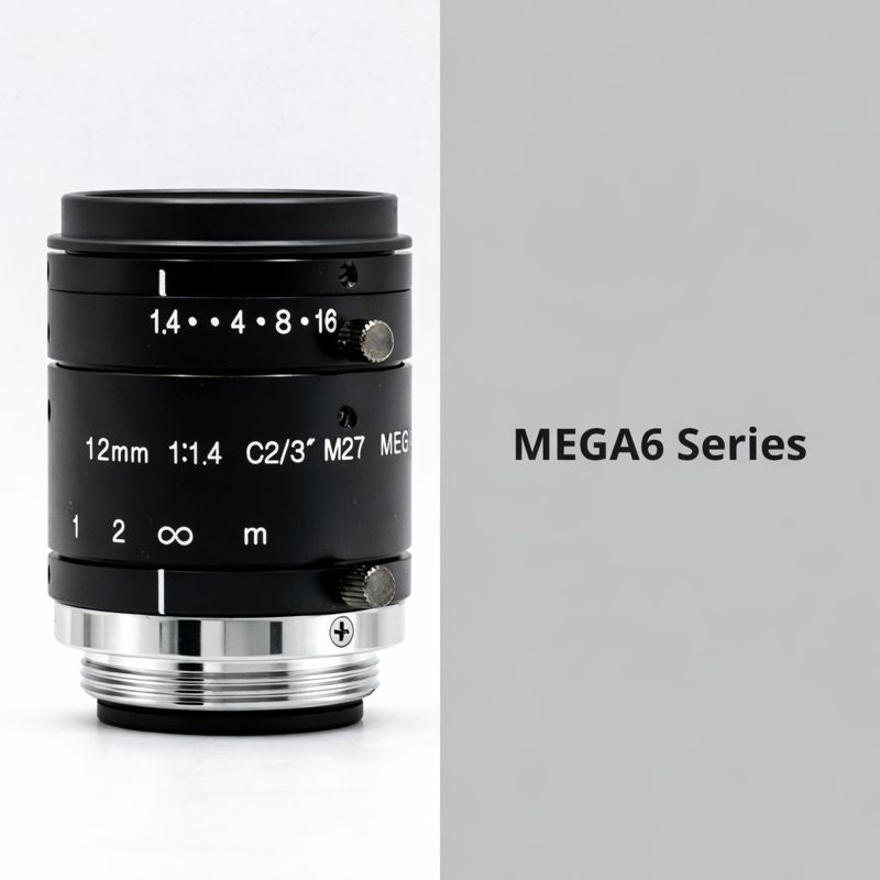 Fixed Focal Lens, 12mm, 6MP, 2/3in, f/1.4-16, C Mount, Japanese Engineered - GOYO GM6HR31214MCN