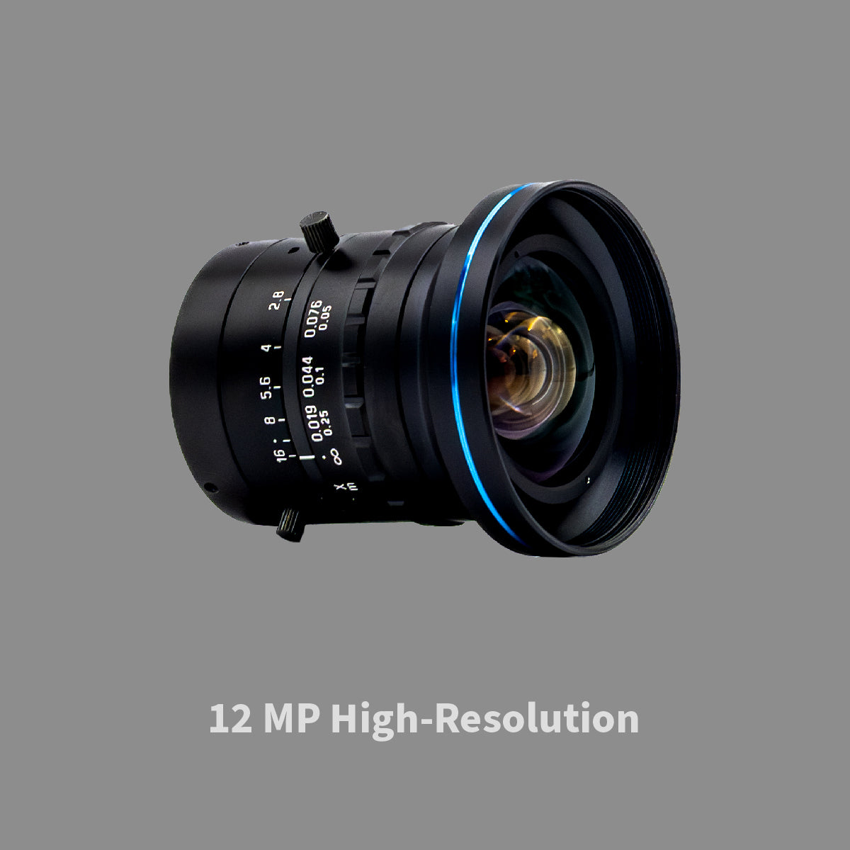 GOYO - GM12HR30528MCN, 5mm, 12MP, 2/3in, f/2.8-22, Fixed Focal Lens, C Mount
