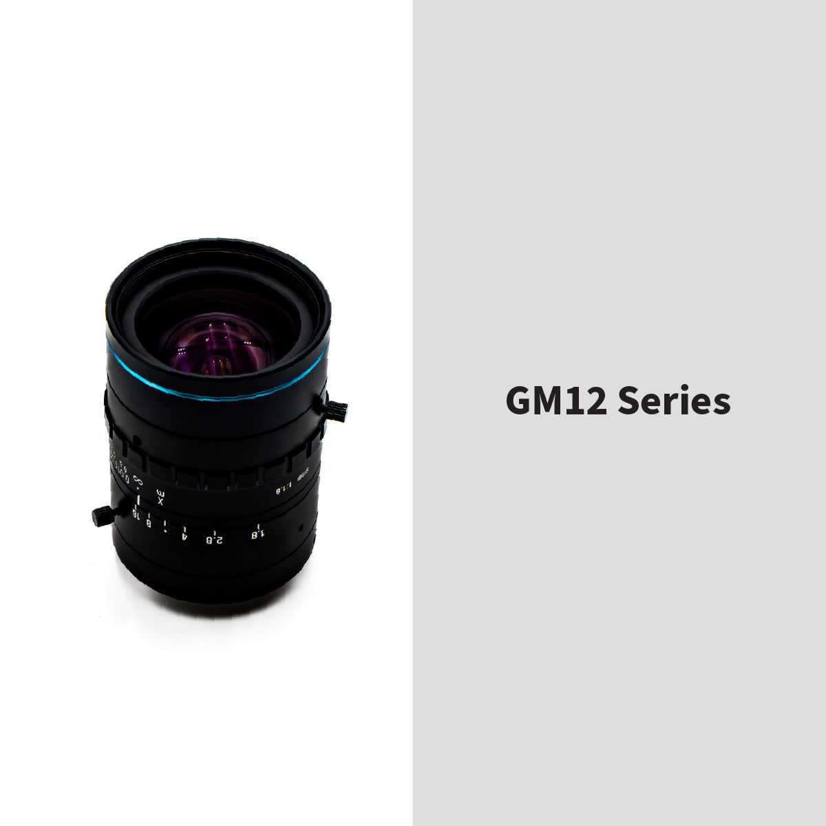 GOYO - GM12HR38018MCN, 8mm, 12MP, 2/3in, f/2.8-22, Fixed Focal Lens, C Mount