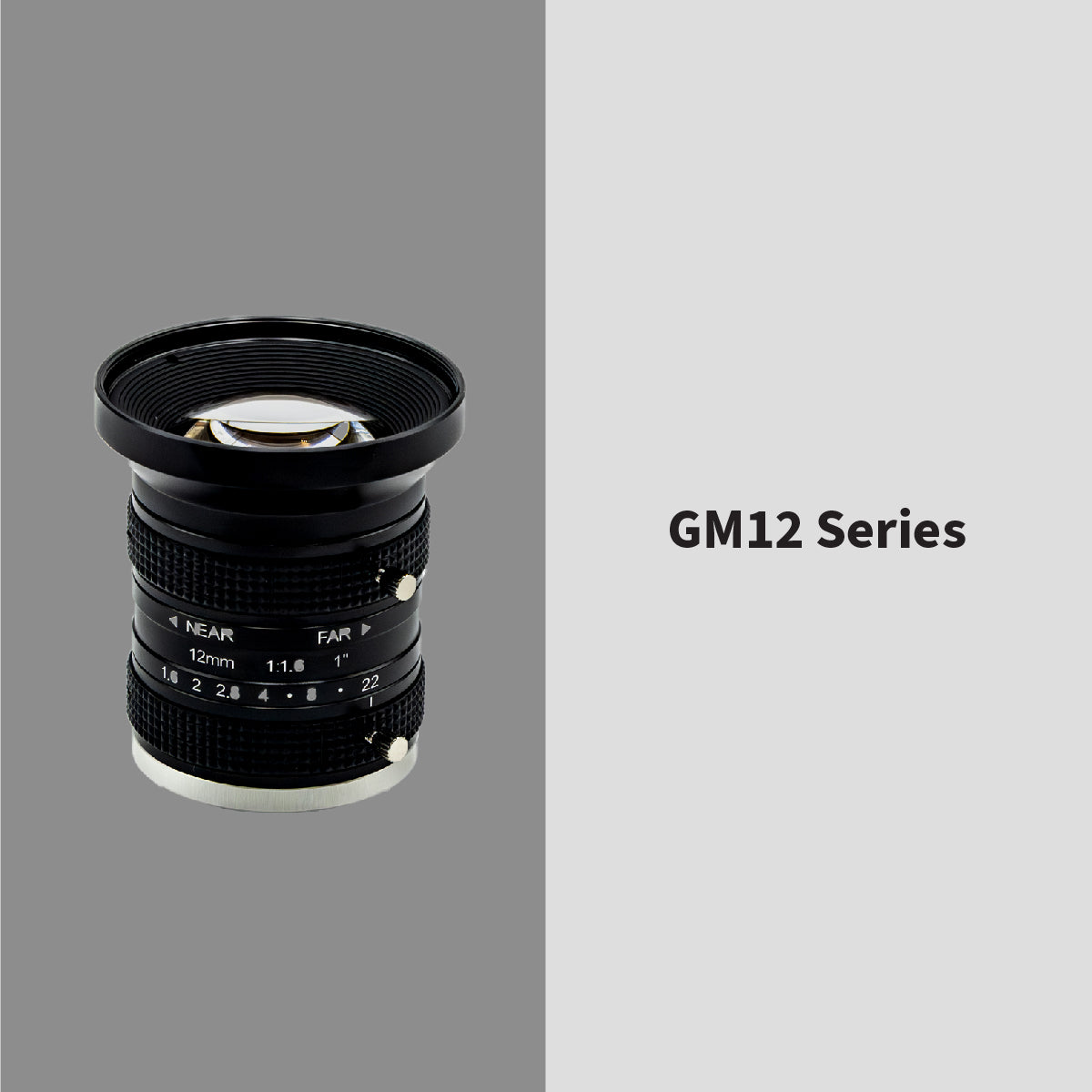 GOYO - GM12HR41216MCN, 12mm, 12MP, 1in, f/1.6-22, Fixed Focal Lens, C Mount