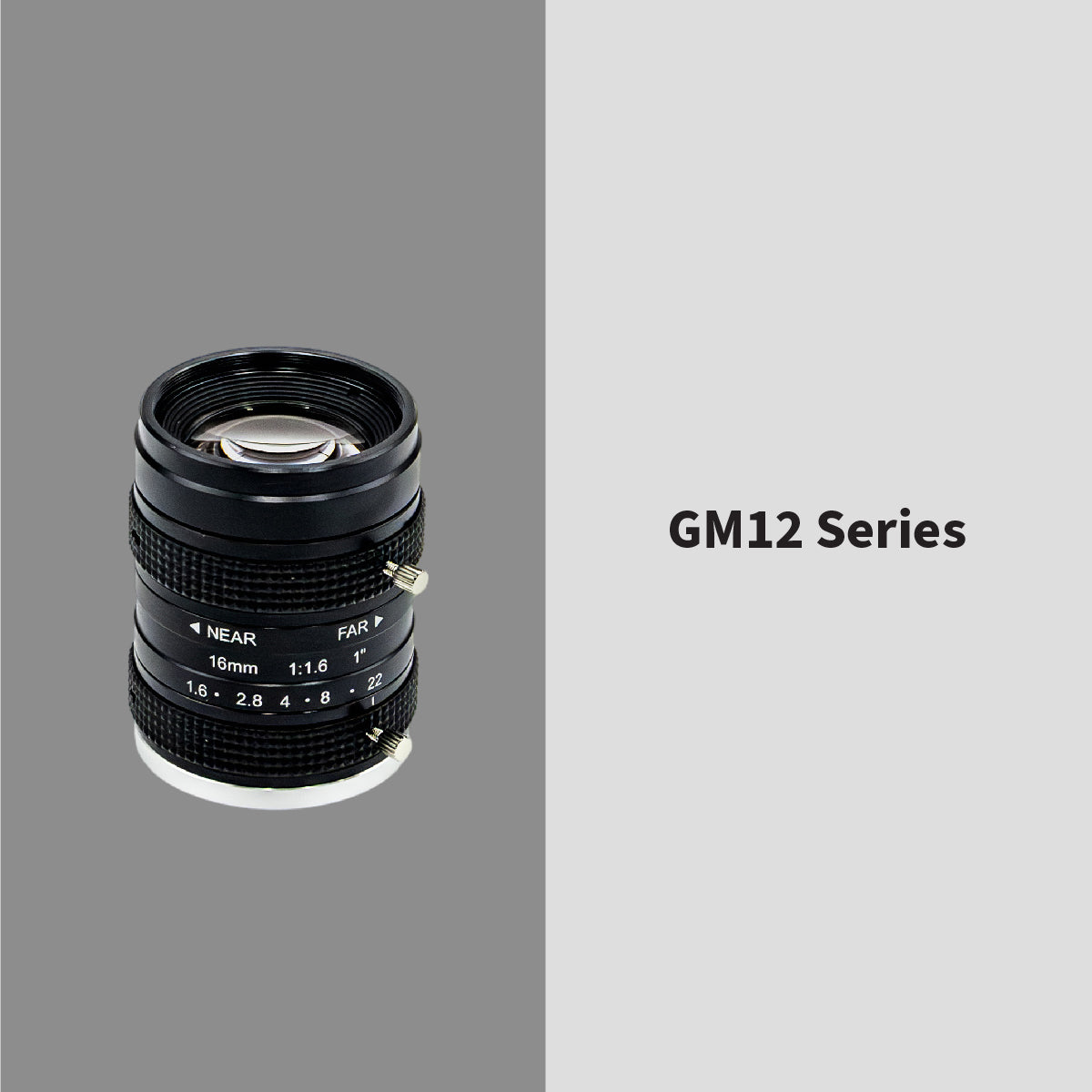 GOYO - GM12HR41616MCN, 16mm, 12MP, 1in, f/1.6-22, Fixed Focal Lens, C Mount