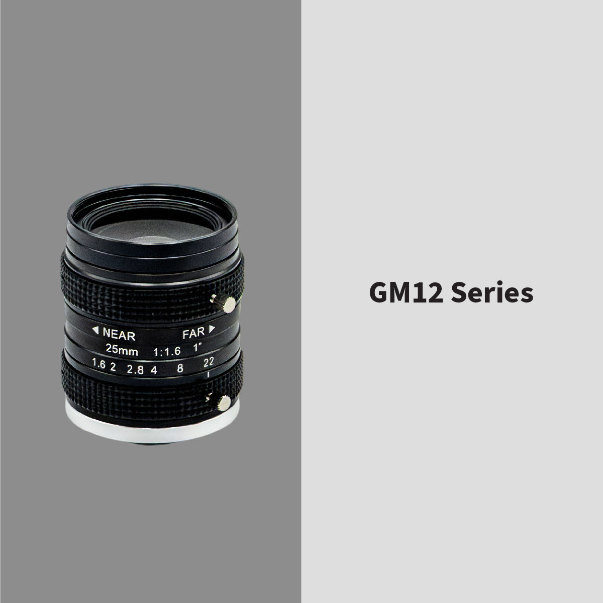 GOYO - GM12HR42516MCN, 25mm, 12MP, 1in, f/1.6-22, Fixed Focal Lens, C Mount