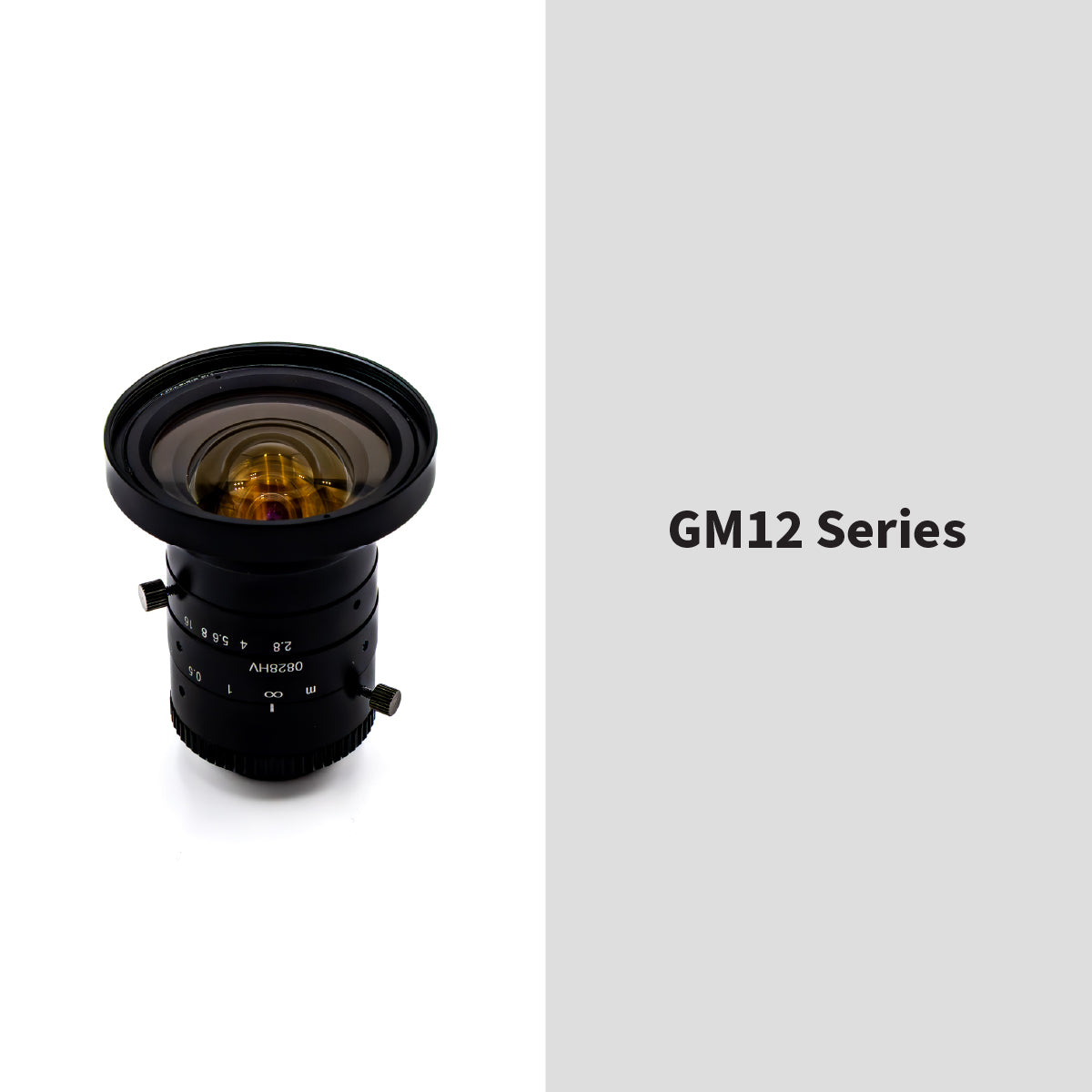 GOYO - GM12HR58028MCN, 8mm, 12MP, 1.1in, f/2.8-16, Fixed Focal Lens, C Mount