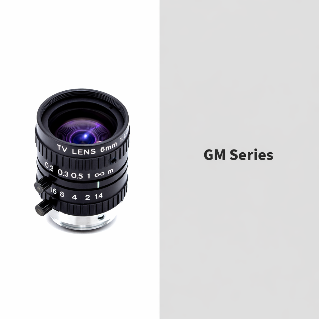 Fixed Focal Lens, 6mm, 1/2in, f/1.4-Close, C Mount, Japanese Engineered - GOYO GM26014MCN