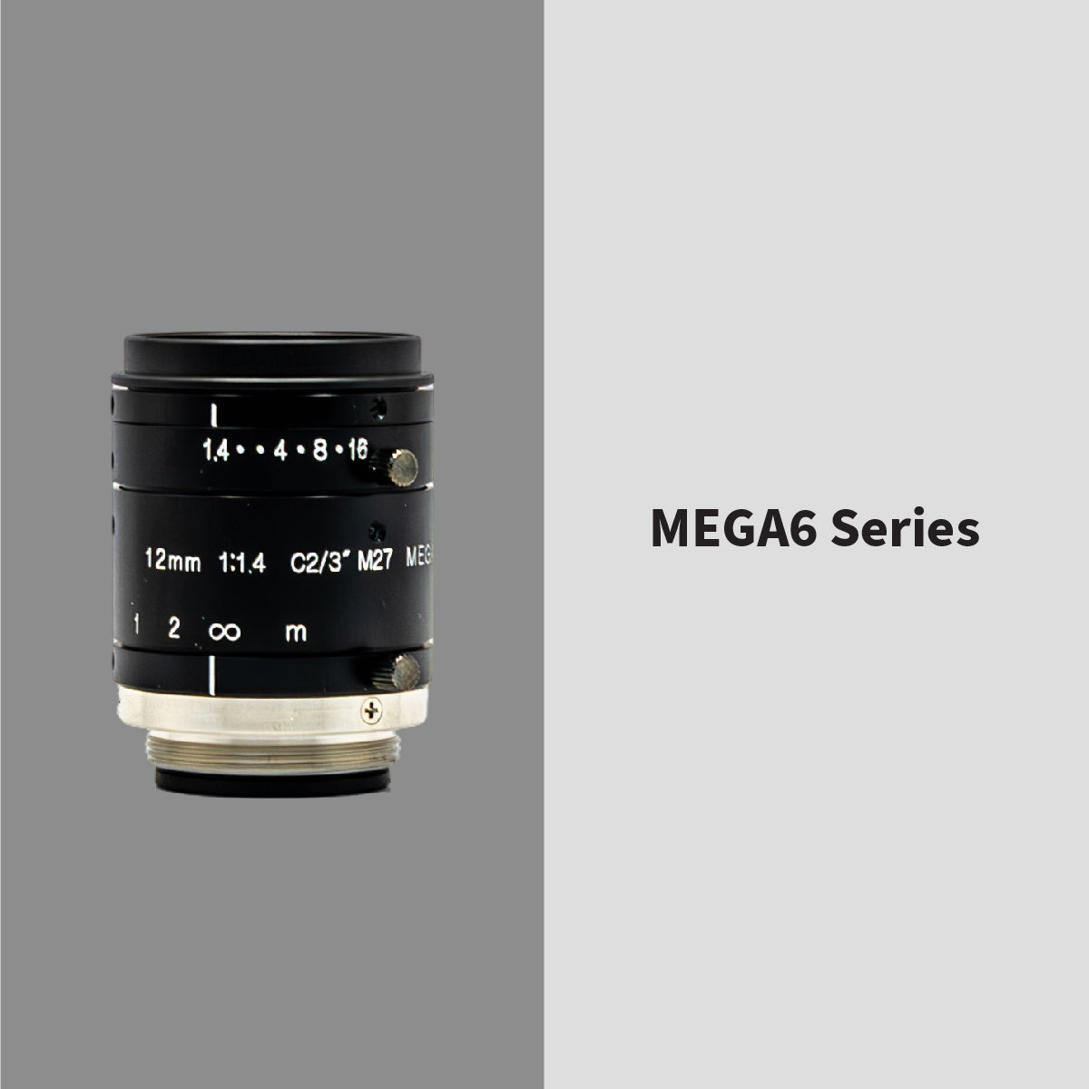 GOYO - GM6HR31214MCN, 12mm, 6MP, 2/3in, f/1.4-16, Fixed Focal Lens, C Mount