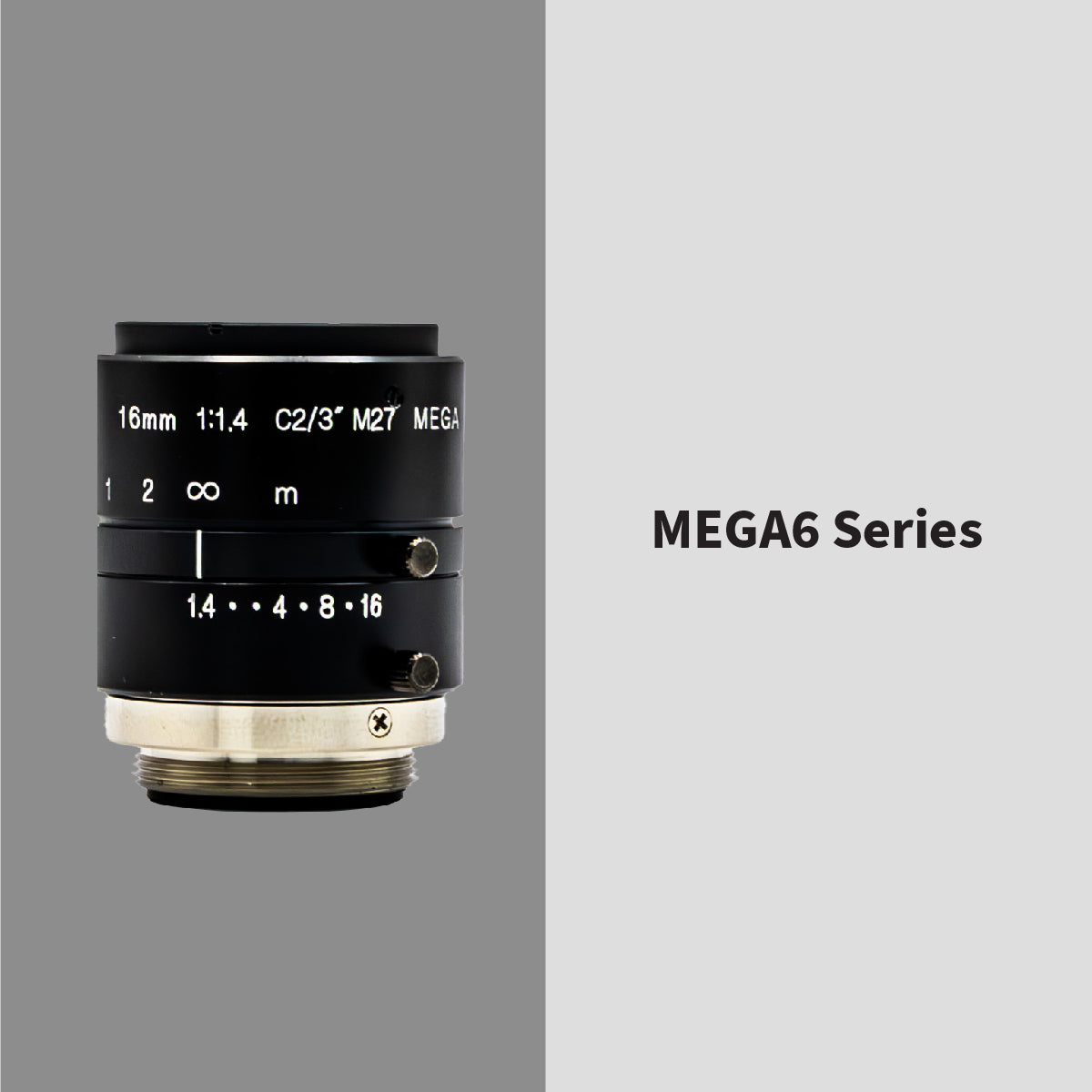 GOYO - GM6HR31614MCN, 16mm, 6MP, 2/3in, f/1.4-16, Fixed Focal Lens, C Mount