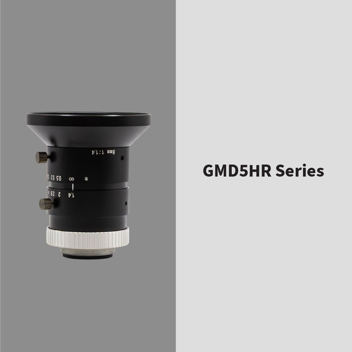 GOYO - GMD5HR48014MCN, 8mm, 5MP, 1in, f/1.4-16, Fixed Focal Lens, C Mount