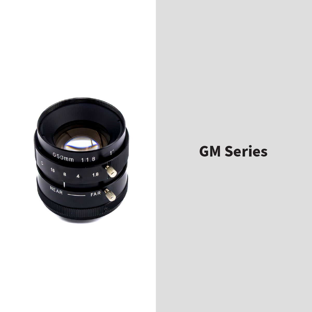 GOYO - GMG45018MCN, 50mm, 1in, f/1.8-Close, Fixed Focal Lens, C Mount
