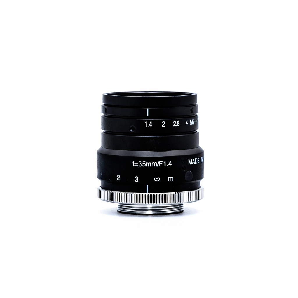 Fixed Focal Lens, 35mm, 1.5MP, 1in, f/1.4-16, C Mount, Japanese Engineered - GOYO GMHR43514MCN