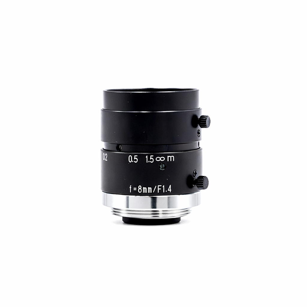 Fixed Focal Lens, 8mm, 2/3in, f/1.4-16, C Mount, Japanese Engineered - GOYO GMN38014MCN-1