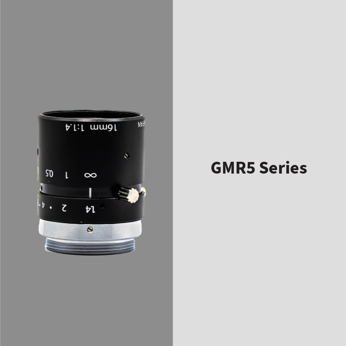 GOYO - GMR5HR31614MCN, 16mm, 5MP, 2/3in, f/1.4-16, Fixed Focal Lens, C Mount