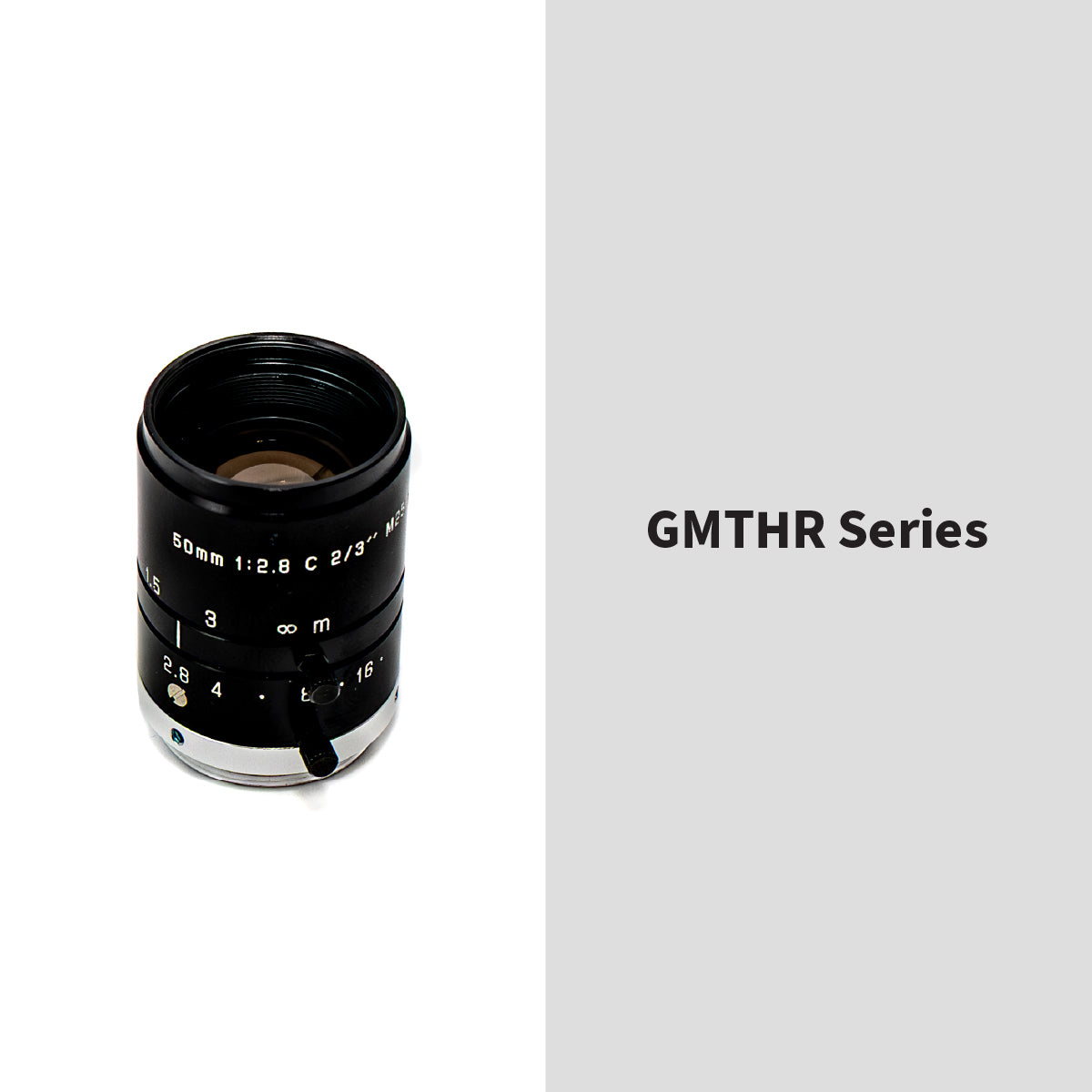 GOYO - GMTHR35028MCN-1, 50mm, 3MP, 2/3in, f/2.8-22, Fixed Focal Lens, C Mount