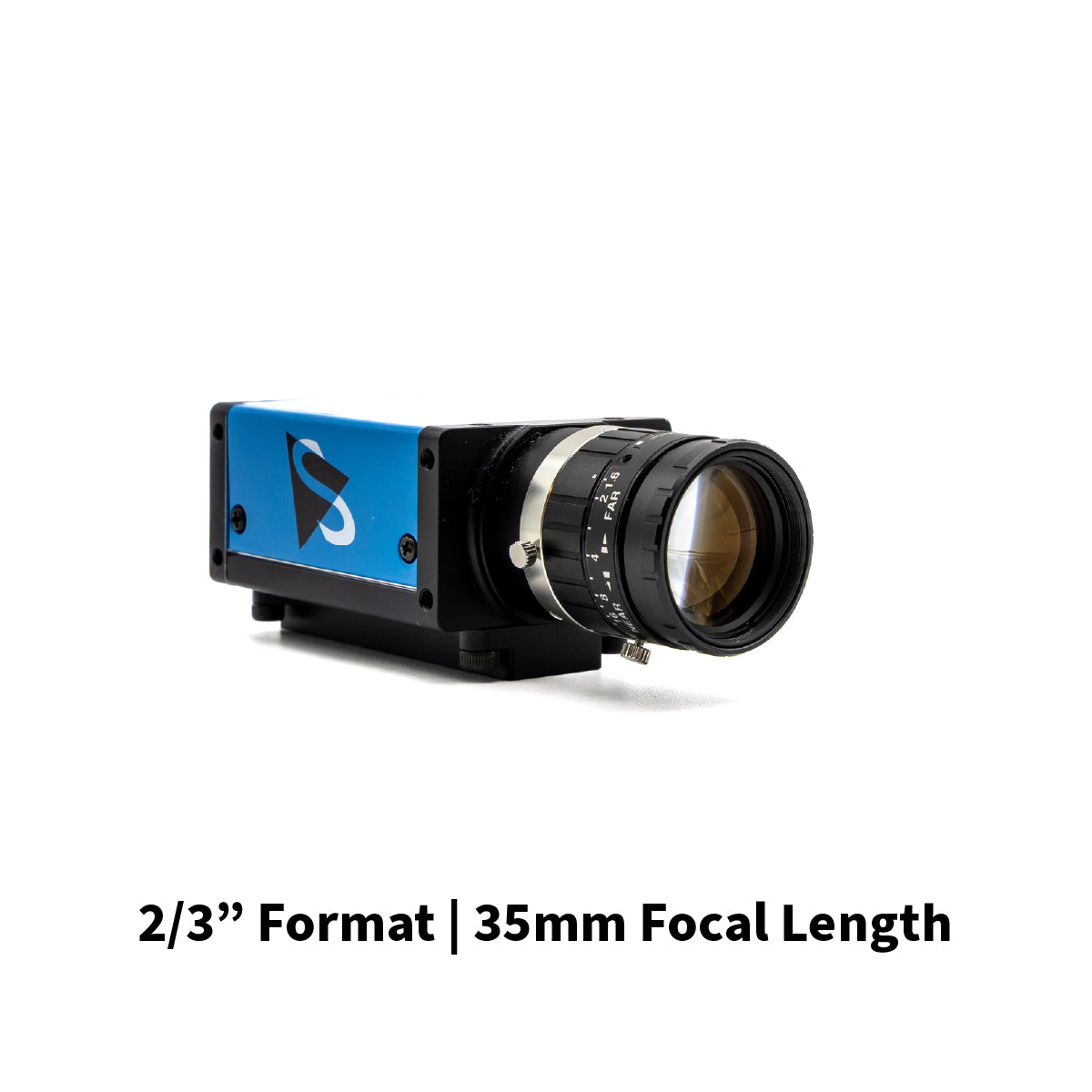 High-Resolution Lens, 35mm, 1.5MP, 2/3in, f/1.6-22, Anti-Shock & Vibration, Manual Iris, C Mount - Fujinon HF35HA-1S