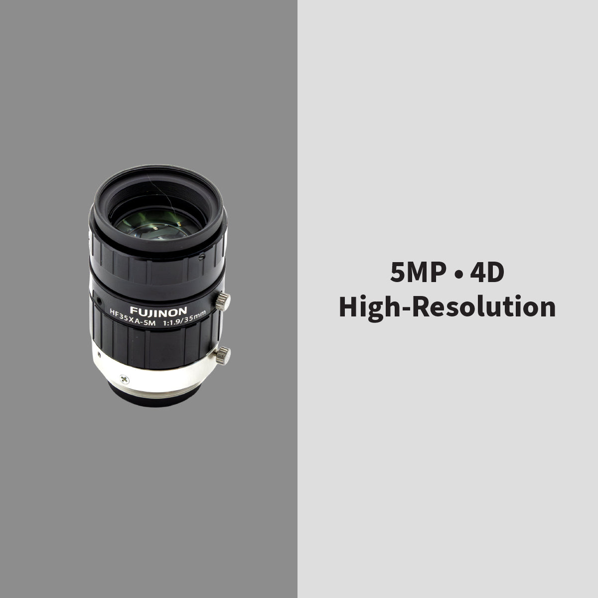 High-Resolution Lens, 35mm, 5MP, 2/3″, f/1.9-16, Manual Iris, C-Mount – Fujinon HF35XA‑5M