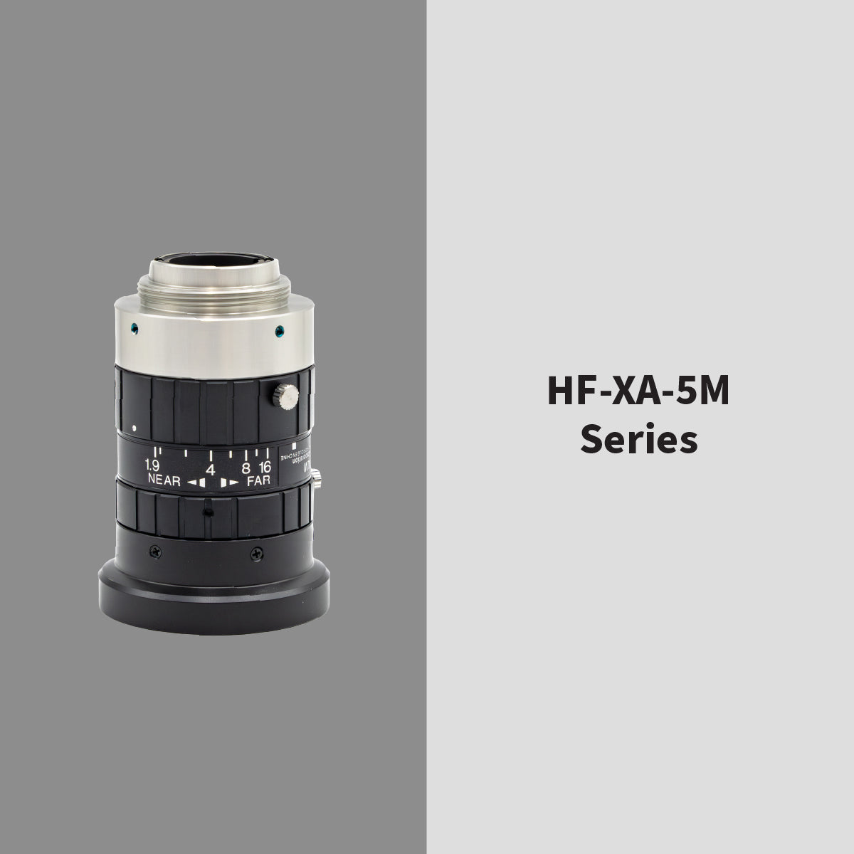 High-Resolution Lens, 6mm, 5MP, 2/3″, f/1.9-16, Manual Iris, C-Mount - Fujinon HF6XA-5M
