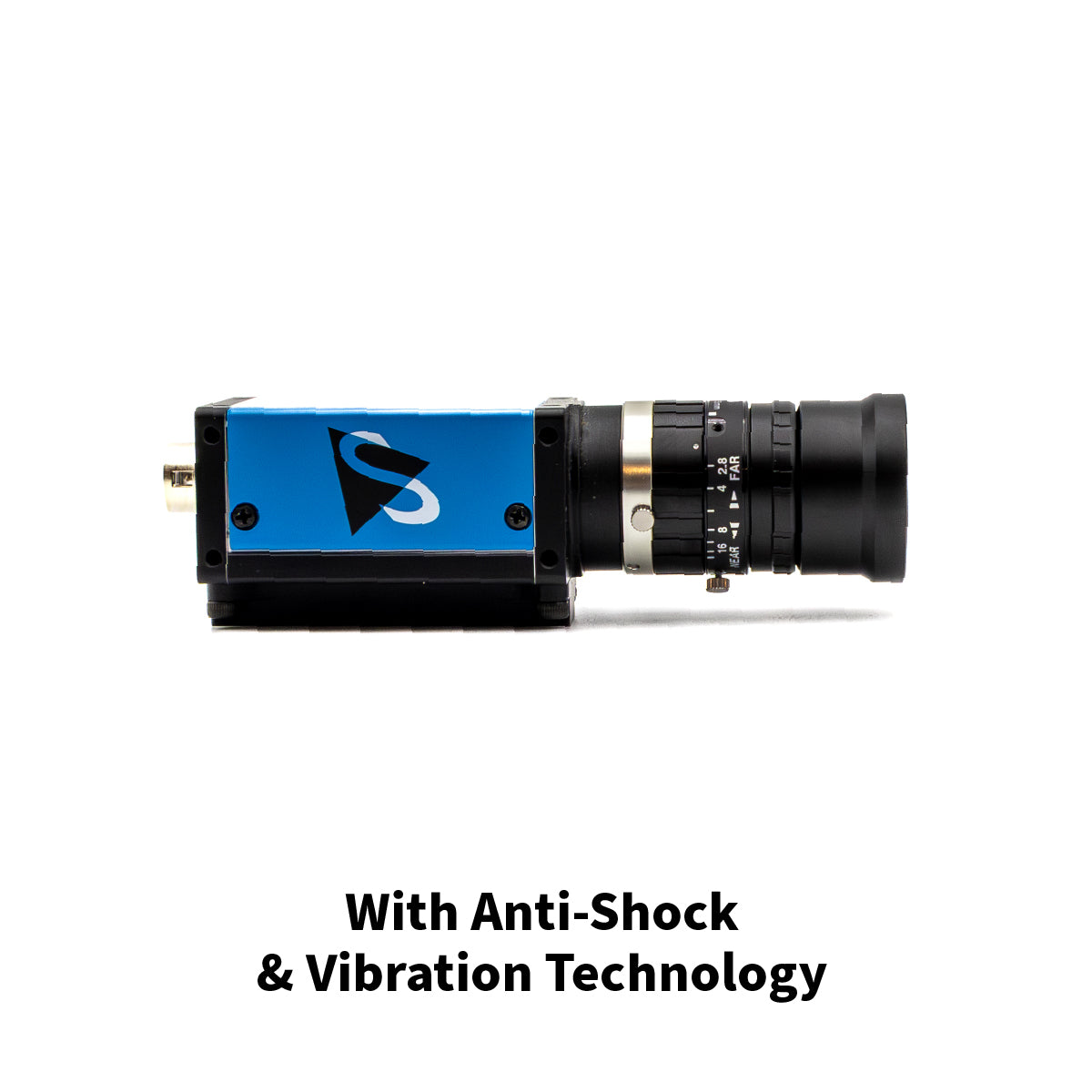 High-Resolution Lens, 75mm, 1.5MP, 2/3in, f/2.8-22, Anti-Shock & Vibration, Manual Iris, C Mount - Fujinon HF75HA-1S
