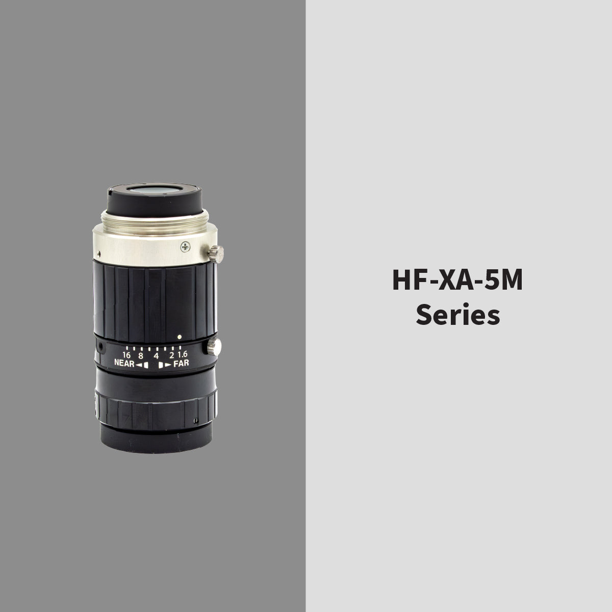 High-Resolution Lens, 8mm, 5MP, 2/3″, f/1.6-16, Manual Iris, C-Mount – Fujinon HF8XA‑5M