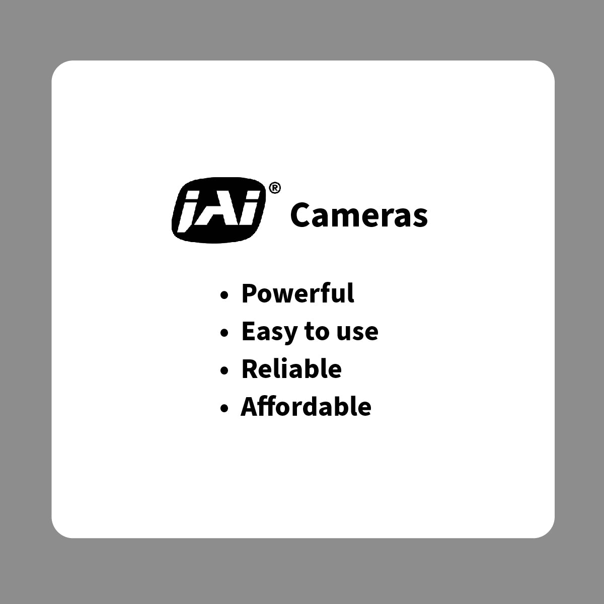 JAI - GOX-3200M-USB Compact 3.2 Megaixel (MP) Area Scan Camera, Go-X Series