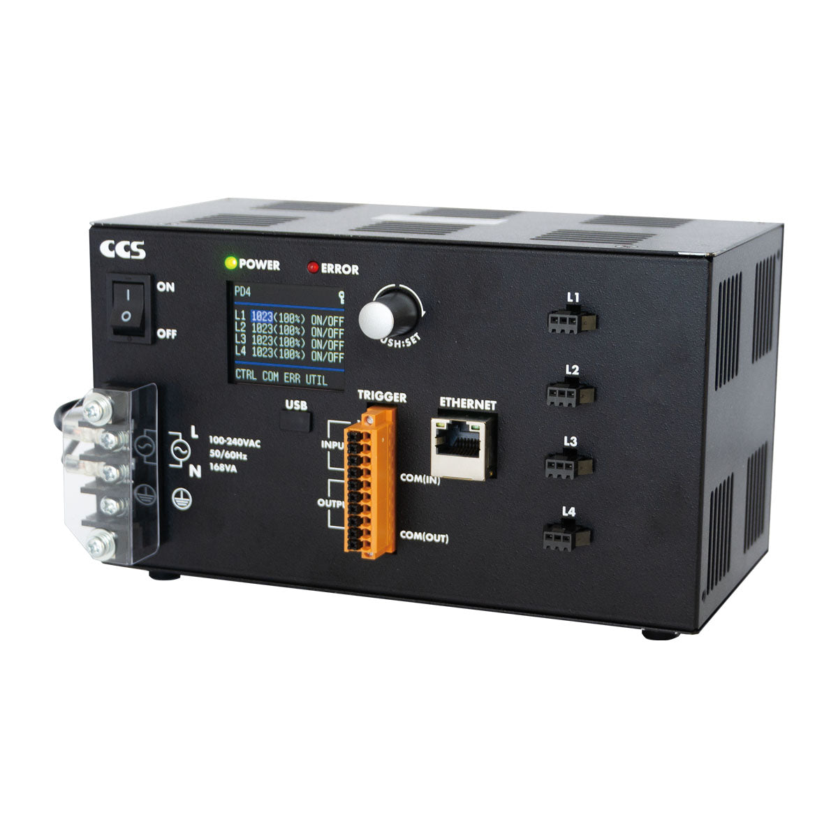 CCS - Digital Control Unit, 4 Channels, External Output: Ethernet, PLCCOM, USB, PD4 Series