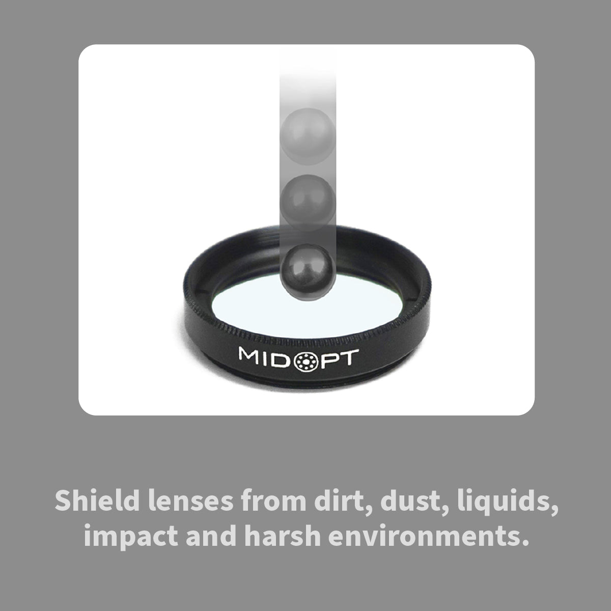 MidOpt - AC400 Acrylic Oleophobic Visible (VIS) Coated Ultraviolet (UV)-Block Protective Window